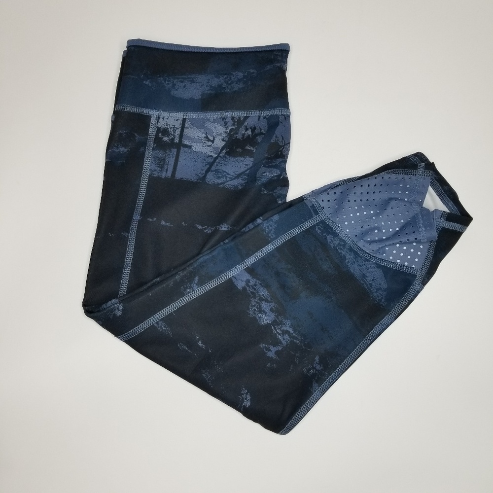 Adidas Supernova Running Leggings Women’s Small Blue Black Athletic Jogging
